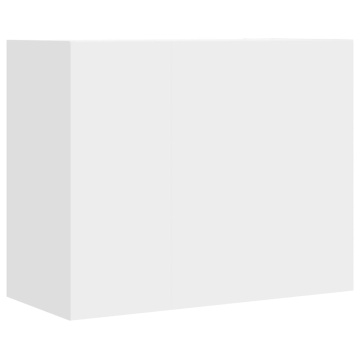 Dulap de perete, alb, 75x35x60 cm, lemn prelucrat - Img 5