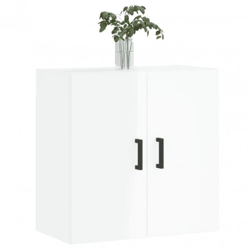 Dulap de perete, alb extralucios, 60x31x60 cm, lemn compozit - Img 3