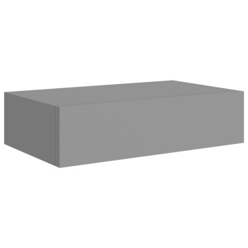 Dulap de perete cu sertare, gri, 40x23,5x10 cm, MDF - Img 2