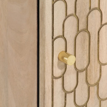 Dulap de perete de baie, 38x33x48 cm, lemn masiv de mango - Img 7