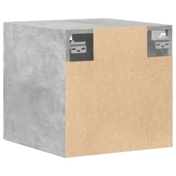 Dulap de perete, gri beton, 40x42,5x40 cm, lemn prelucrat - Img 5
