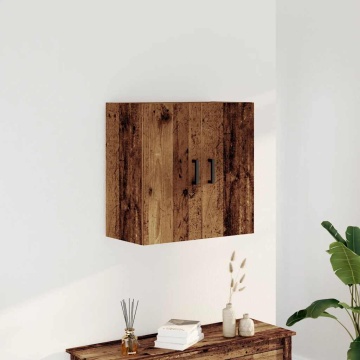 Dulap de perete, lemn învechit, 60x31x60 cm, lemn prelucrat - Img 1