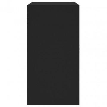Dulap de perete, negru, 60x31x60 cm, lemn compozit - Img 6