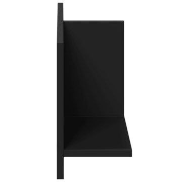 Dulap de perete, negru, 70x16,5x30 cm, lemn prelucrat - Img 8