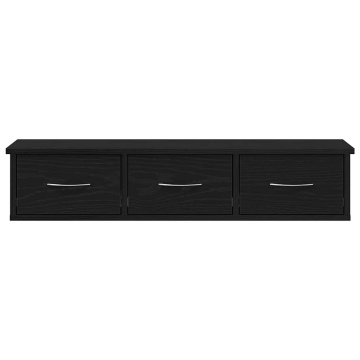 Dulap de perete Stejar negru 88x26x18,5 cm Lemn prelucrat - Img 5