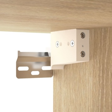 Dulap de perete, stejar sonoma, 80x33x80 cm, lemn prelucrat - Img 8