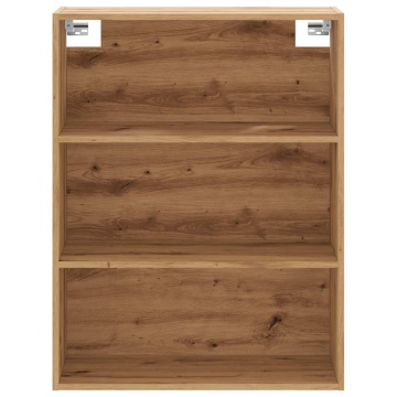 Dulap de perete suspendat, Stejar artizanal, 69,5x32,5x90 cm - Img 4