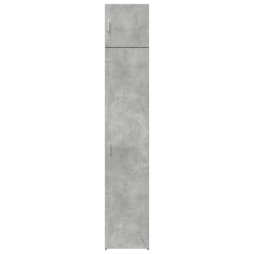 Dulap depozitare slim gri beton 40x42,5x225 cm lemn prelucrat - Img 4