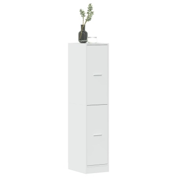 Dulap farmacie, alb extralucios, 30x41x144,5 cm, lemn prelucrat - Img 1