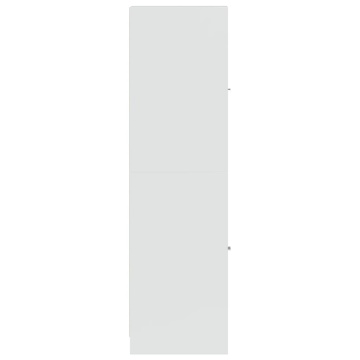 Dulap farmacie, alb extralucios, 30x41x144,5 cm, lemn prelucrat - Img 5