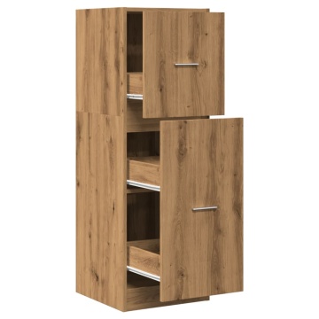 Dulap farmacie, stejar artizanal, 40x41x118 cm, lemn prelucrat - Img 2