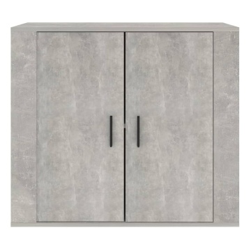 Dulap, gri beton, 80x33x70 cm, lemn prelucrat - Img 3