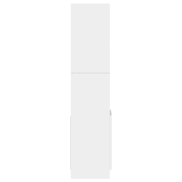 Dulap înalt, alb, 92x33x140 cm, lemn prelucrat - Img 5