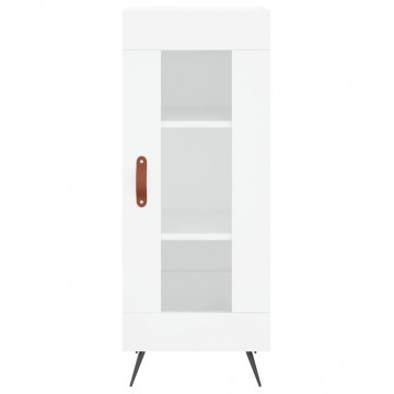 Dulap înalt, alb extralucios, 34,5x34x180 cm, lemn prelucrat - Img 7