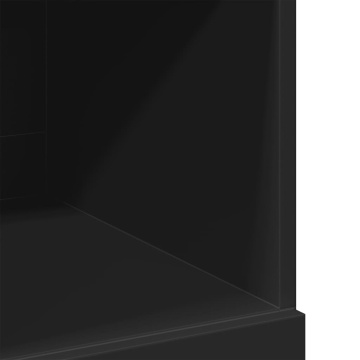 Dulap înalt, negru, 80x42,5x124 cm, lemn prelucrat - Img 7