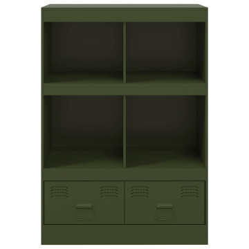 Dulap înalt verde măslină 67x39x95 cm oțel - Img 5
