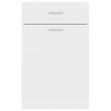 Dulap inferior cu sertar, alb, 50x46x81,5 cm, lemn prelucrat - Img 6