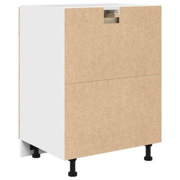 Dulap inferior cu sertar, stejar Sonoma, 60 x 46 x 81,5 cm, PAL - Img 7