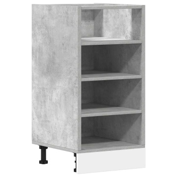Dulap inferior, gri beton, 40x44,5x81,5 cm, PAL - Img 2