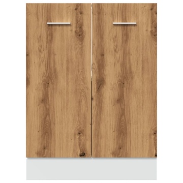 Dulap inferior stejar artizanal, 60x46x81,5 cm, lemn prelucrat - Img 8