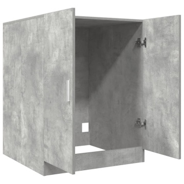 Dulap mașină de spălat, gri beton, 70,5x71,5x91,5 cm - Img 6