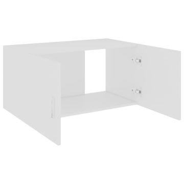Dulap montat pe perete, alb, 80x39x40 cm, lemn prelucrat - Img 4