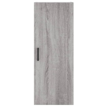 Dulap montat pe perete, gri sonoma, 34,5x34x90 cm - Img 6
