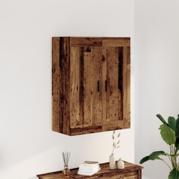 Dulap montat pe perete lemn vechi 69,5x34x90 cm lemn prelucrat - Img 1