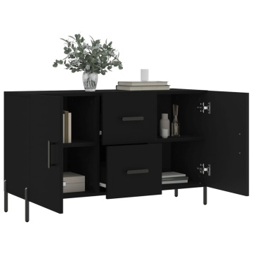 Dulap, negru, 100x36x60 cm, lemn compozit - Img 4