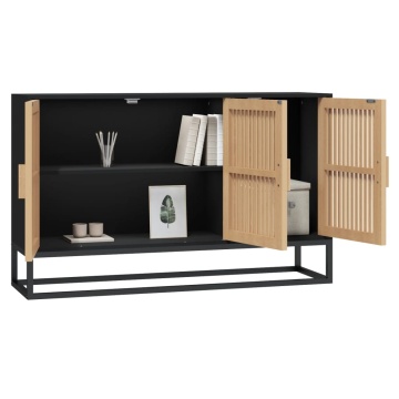 Dulap, negru, 105x30x65 cm, lemn prelucrat - Img 3