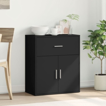 Dulap, negru, 60x31x70 cm, lemn prelucrat - Img 3