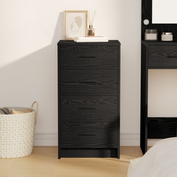 Dulap Negru Stejar 40x41x75 cm Lemn prelucrat - Img 4