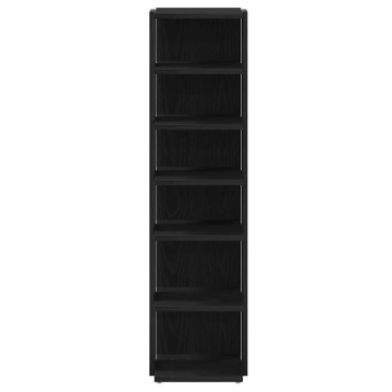 Dulap pantofi, stejar negru, 25x27x102 cm, lemn prelucrat - Img 8