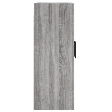 Dulap pe perete, sonoma gri, 69,5x34x90 cm, lemn prelucrat - Img 7