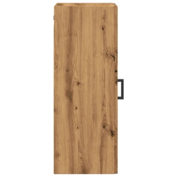 Dulap pe perete stejar artizanal, 34,5x34x90 cm, lemn prelucrat - Img 5