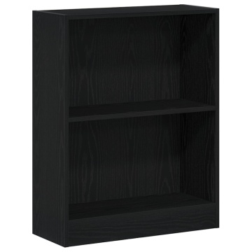 Dulap pentru cărți Negru 60x24x76 cm Lemn prelucrat - Img 2