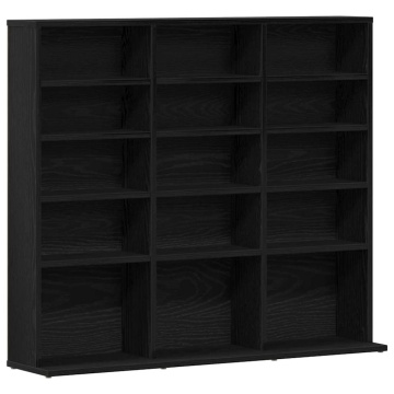 Dulap pentru CD-uri, stejar negru, 100,5x23x89,5 cm - Img 2