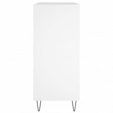 Dulap pentru discuri, alb, 84,5x38x89 cm, lemn compozit - Img 8