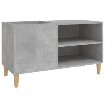 Dulap pentru discuri gri beton 84,5x38x48 cm lemn prelucrat - Img 2