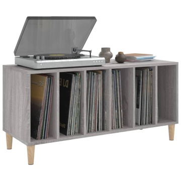 Dulap pentru discuri gri sonoma, 100x38x48 cm, lemn prelucrat - Img 4