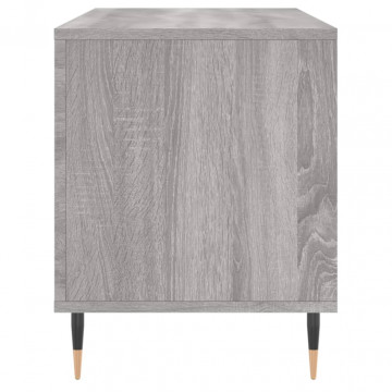 Dulap pentru discuri gri sonoma, 100x38x48 cm, lemn prelucrat - Img 8