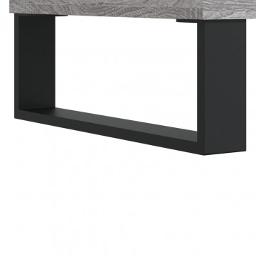 Dulap pentru discuri gri sonoma, 121x38x48 cm, lemn prelucrat - Img 6
