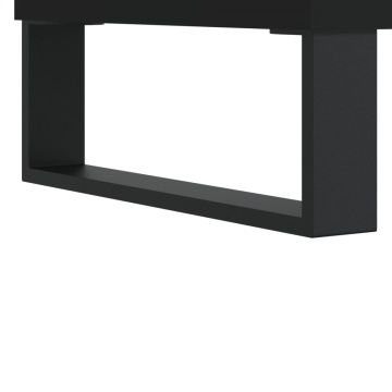 Dulap pentru discuri, negru, 85x38x48 cm, lemn prelucrat - Img 6