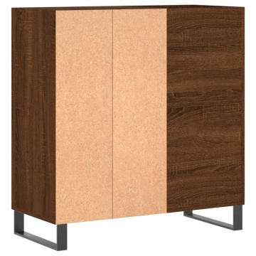 Dulap pentru discuri stejar maro 84,5x38x89 cm lemn compozit - Img 5