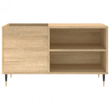 Dulap pentru discuri stejar sonoma 85x38x48 cm lemn prelucrat - Img 4