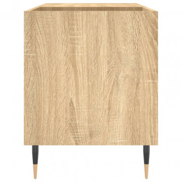 Dulap pentru discuri stejar sonoma 85x38x48 cm lemn prelucrat - Img 8