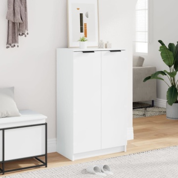 Dulap pentru încălțăminte alb 59x35x100 cm lemn prelucrat - Img 3