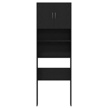 Dulap pentru mașină de spălat stejar negru lemn prelucrat - Img 5