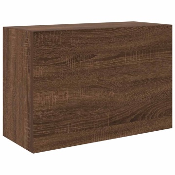 Dulap perete de baie, stejar maro, 60x25x40 cm, lemn prelucrat - Img 2