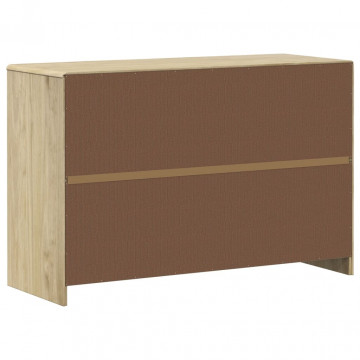 Dulap "SAUDA", stejar, 114x43x75,5 cm, lemn masiv de pin - Img 5